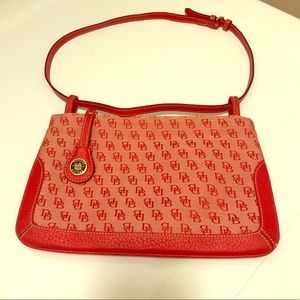 EUC Red fabric Dooney and Bourke